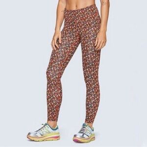 OUTDOOR VOICES TechSweat 7/8 Flex Leggings in Multicolor Bloom Floral Print